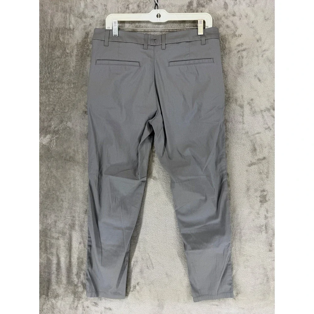 Birddogs Mens Grey Khaki Chino Pants Stretch Cotton Nylon 34x30 (Measures 34x28)